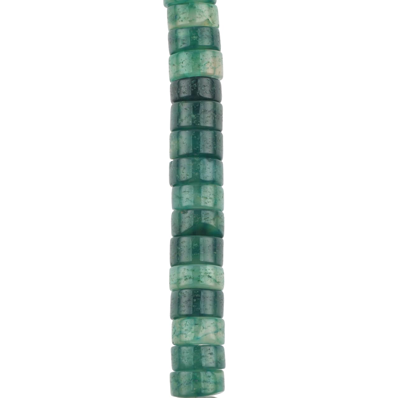 12 Pack: Green Agate Heishi Beads, 6mm by Bead Landing™